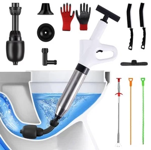 Toilet Plunger for Bathroom, Heavy Duty Unclogger High Pressure Air Drain Clo... - Picture 1 of 9