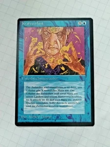 MTG Power Sink (Kraftverlust) FBB German Regular Miscut - Uncirculated - Picture 1 of 3