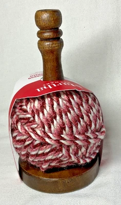 Martha Stewart CINTA DECORATIVA EN CARRETE DE MADERA ROSA BLANCO ROJO 30 YARDAS NUEVA CON ETIQUETAS Foto 1 de 2