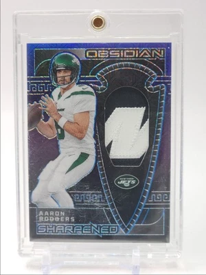 AARON RODGERS 2023 OBSIDIAN SHARPENED PATCH DEEP SEA MOJO ETCH /5 Q5700 - Image 1 of 2