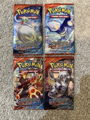 Pokemon X&Y Primal Clash Booster Pack Sealed Artset 4 x Boosters - Immagine 1 di 3