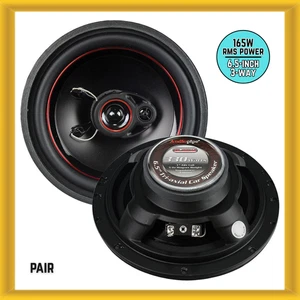 Audiopipe 6.5" 165W RMS Cono de Inyección con Altavoces de Goma Envolventes para Coche (PAR) - Imagen 1 de 4