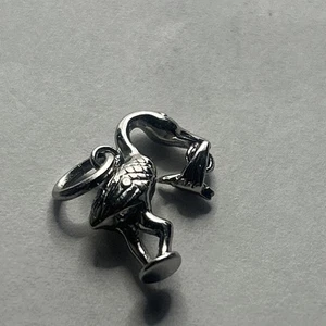 Nuevo colgante de plata de ley 925 con dije de flamenco 3D cp - Imagen 1 de 6