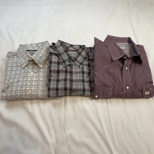 Lote de 3 camisas con botones Cinch para hombre con broches de presión de perlas  - Imagen 1 de 9