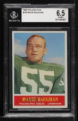 1964 Philadelphia Maxie Baughan #128 BGS 6.5 - Image 1 of 2