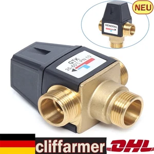 Valvola termostatica 3 vie valvola miscelatore DN20 ottone miscelatore acqua fredda/calda valvola - Foto 1 di 12