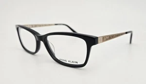 Anne Klein Eyeglasses NEW AK5057 Color 001 Black Gold Size 53 Women's - Picture 1 of 5