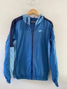 Nike Shell Anzug Trainingsjacke Retro Blau XS Full Zip Kapuze Y2K - Bild 1 von 13