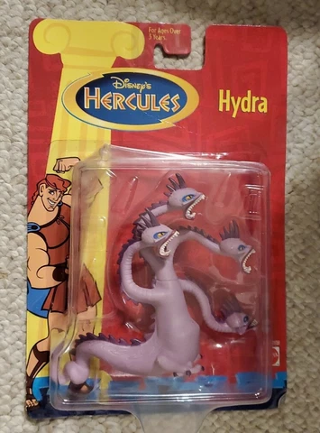 Disney Hercules Hydra action figure 4 headed purple dragon new Sealed Mattel Cover