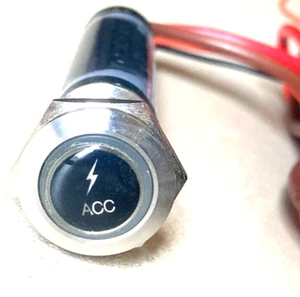 BocaTech Mini LED Resettable Power Switch RED BT10LEDSW-RF -Labeled Button "ACC" - Bild 1 von 5