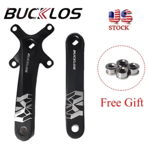 Bucklos 104BCD Kurbel 170mm Fahrrad Kurbelgarnitur Vierkantloch MTB Rennrad Zubehör - Bild 1 von 12