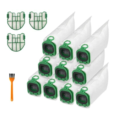 MARKENLOS 10X Staubsaugerbeutel Filtertüten Beutel Passend Für Vorwerk Kobold VB100 FP100