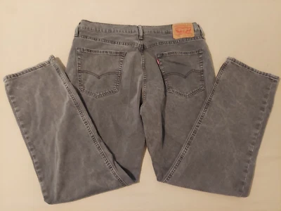 Pantalones de mezclilla para hombre Levis 541 36x32 gris atléticos cónicos elásticos Foto 1 de 3