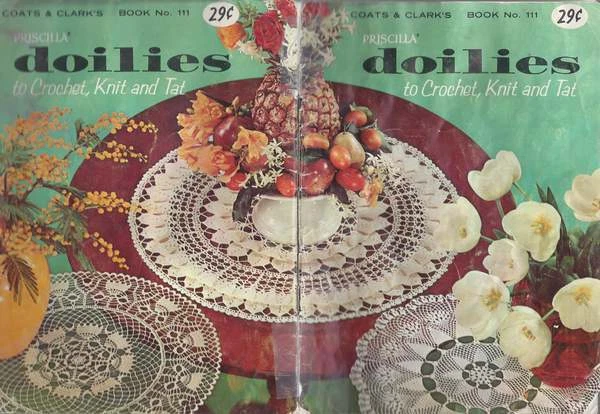 Beautiful Knit/Crochet PATTERN Booklet Doilies #111 - Image 1 of 1