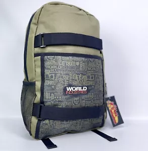World Industries Olive Green Machine Skateboard Straps Rucksack Tasche 90s Style - Bild 1 von 24