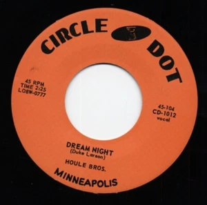 45Re✦ HOULE BROS ✦"Dream Night / Sometime I Feel Like Leaving Town"✦1960 Rocker♫ - Imagen 1 de 1