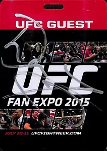 Don Frye Signed Personally Owned 2015 UFC Fan Expo Ticket Guest Pass PSA/DNA COA - Picture 1 of 24