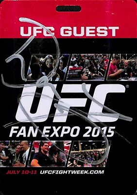 Don Frye Signed Personally Owned 2015 UFC Fan Expo Ticket Guest Pass PSA/DNA COA - Image 1 of 4