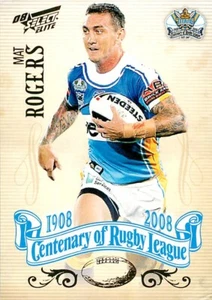 2008 GOLD COAST TITANS NRL Card MAT ROGERS Centenary - Picture 1 of 2