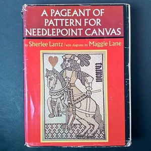 A Pageant of Patterns for Needlepoint Canvas by Sherlee Lantz 1973 First Edition - Picture 1 of 22