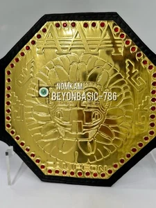 AAA Mega Campeon Mexico Wrestling Championship Titolo Replica Cintura 2MM/4MM Zinco - Foto 1 di 10