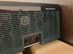 CISCO 3945-VSEC/K9 and datak9 license w/ PWR-3900-POE,PVDM3-64, 2 x SM-ES2-24-P - Picture 1 of 4