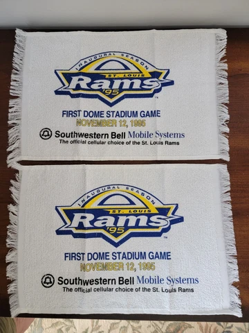 2 - St Louis Rams Inaugural Season 1st Dome Stadium Game Rally Towels Nov 12 199 Cover