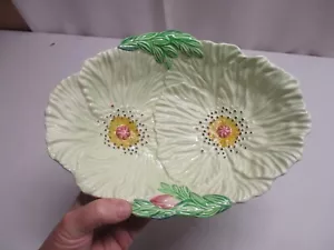 VINTAGE CARLTON WARE YELLOW DOUBLE POPPY ANEMONE OVAL VEGETABLE BOWL - Picture 1 of 3