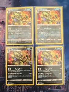 Tyranitar 43/78 2 X Rare Holo 2 X RH Pokémon GO Pokemon Card - Picture 1 of 2