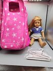 American Girl Mia Doll 18" Girl of the Year Goty 2008 With Travel Case Hangers