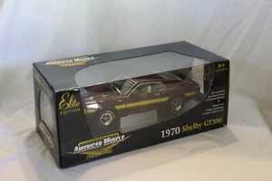 American Muscle Elite 1970 Shelby GT500 in Burgundy Yellow 1:18 Scale - Picture 1 of 8