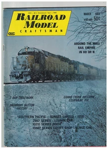 VINTAGE MODEL RAILROAD CRAFTSMAN MAGAZINE (MARCH 1969) VOL. 37, NO. 10 - Picture 1 of 8