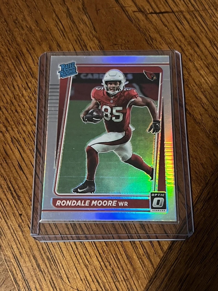 2021 Donruss RONDALE MOORE Cardinals rc Rated Rookie OPTIC - Image 1 of 2
