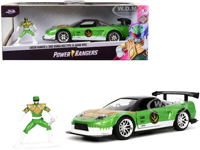 2002 HONDA NSX TYPE-R JAPAN SPEC & GREEN RANGER "POWER RANGERS" 1/32 JADA 32871 - Image 1 of 4