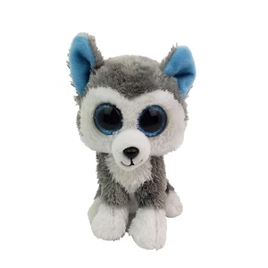 TY Beanie Boo Slush The Husky Dog Birthday April 30th 6" Plush Toy - Picture 1 of 5