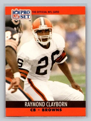 1990 Pro Set #471 Raymond Clayborn Cleveland Browns Football Card - Image 1 of 2