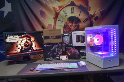 Gaming PC Intel Xeon 14 Cores 28 threads 16 GB RAM GPU RX5500 8GB 1 TB NVME - Image 1 of 4