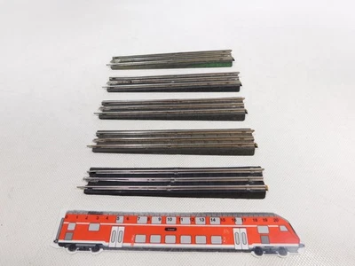 5x Trix Express H0 Dc 101.4oz Transition Track: Bakelit To Cardboard Threshold - Image 1 of 3