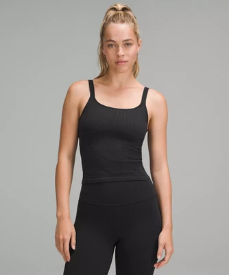 Lululemon Ebb to Street Scoop-Neck Tank Top - Black  (Size 2) MSRP $68.00 - Image 1 of 4