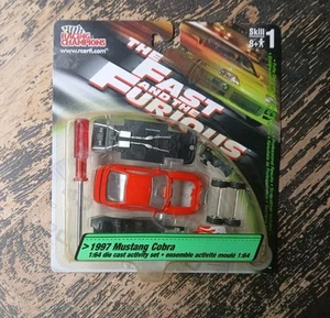 VHTF Racing Champions Fast & Furious 1997 Mustang Cobra Activity Set 1:64 - Picture 1 of 10