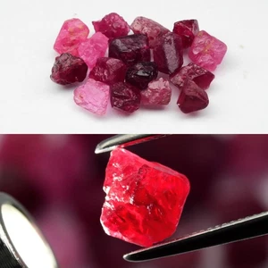 💎 20.80ct 16pcs Lot Rough Natural Red Purple Pink Spinel - Myanmar Gems - Picture 1 of 6