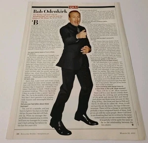 Artículo/recorte Bob Odenkirk 1 página - Imagen 1 de 1
