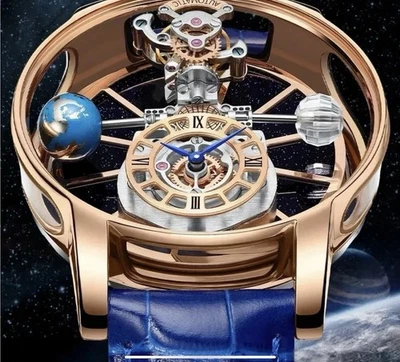 Jacob Co. Design Luxury Men's Quartz Watch Diamond Tourbillon 3Bar Astronomic. - Image 1 of 4