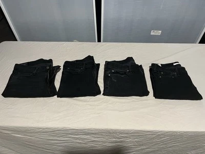 Abercrombie & Fitch32x34 Slim Fit Skinny Fit Black Jean lot of 4 - Image 1 of 4