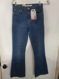 Levi's Girls' High-Rise Flare Jeans - Dark Wash 14 - Picture 1 of 6