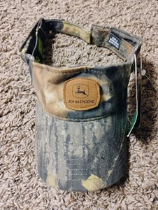 John Deere Camo Adjustable Visor Patch Logo NWT Golf - Picture 1 of 4