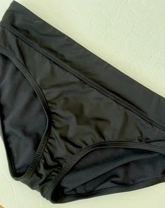 Nike Black High Waisted Bikini Bottoms Size Large Swimsuit Running Gym Shorts - Picture 1 of 8