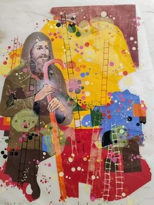 Yankel Ginzburg 1968 Vintage Art Signed Numbered And Dated By Artist - Picture 1 of 13