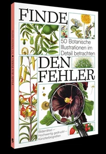 Finde den Fehler - 50 Botanische Illustrationen | Bildersuchrätsel | Taschenbuch - Bild 1 von 2