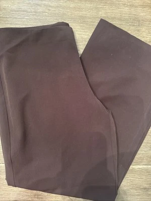 Calça Leslie Fay Separates Feminina Marrom Perna Reta Tamanho 14 - Imagem 1 de 4